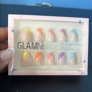 Angels Pink and White Nail Set